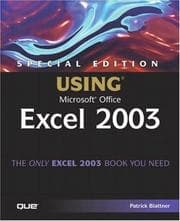 Tapa de Special Edition Using Microsoft Office Excel 2003