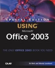 Tapa de Special Edition Using Microsoft Office 2003