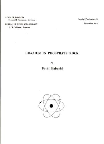 Tapa de Uranium in phosphate rock