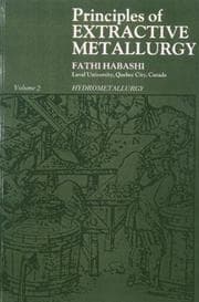 Tapa de Principles of extractive metallurgy. Volume 2 - Hydrometallurgy