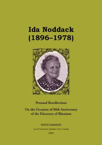 Tapa de Ida Noddack (1896-1978)