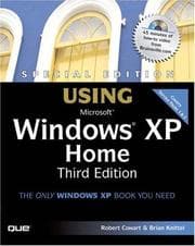Tapa de Special Edition Using Microsoft Windows XP Home