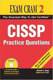 Tapa de CISSP Practice Questions Exam Cram 2