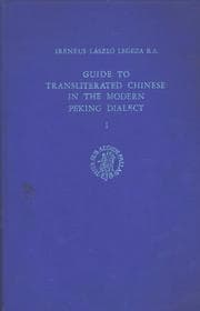 Tapa de Guide to transliterated Chinese in the modern Peking dialect