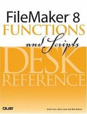 Tapa de FileMaker 8 functions and scripts desk reference