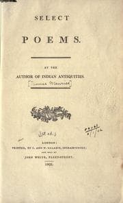 Tapa de Select poems