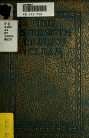 Tapa de The strength of being clean
