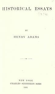 Tapa de Historical essays
