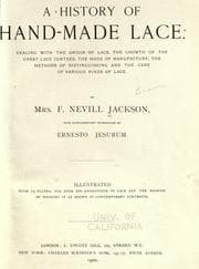 Tapa de A history of hand-made lace