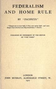 Tapa de Federalism and home rule