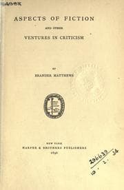Tapa de Aspects of fiction and other ventures in criticism
