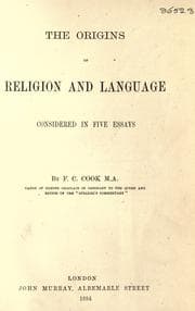 Tapa de The origins of religion and language
