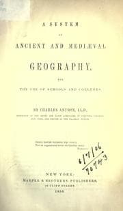 Tapa de A system of ancient and mediaeval geography