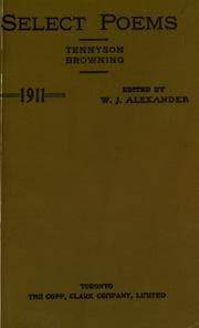 Tapa de Select poems, prescribed for the junior matriculation and junior teachers' examinations, 1911