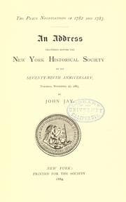 Tapa de The peace negotiations of 1782 and 1783