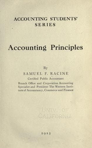 Tapa de Accounting principles