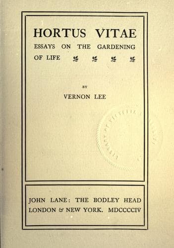 Tapa de Hortus vitae