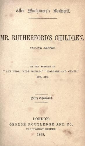 Tapa de Mr. Rutherford's children