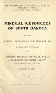 Tapa de Mineral resources of South Dakota