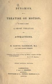 Tapa de Dynamics, or, A treatise on motion