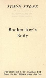Tapa de Bookmaker's body