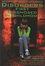 Tapa de Disorders First Diagnosed in Childhood (The Encyclopedia of Psychological Disorders)