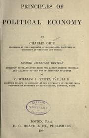 Tapa de Principles of political economy