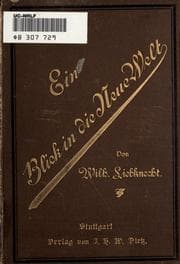 Tapa de Ein blick in die neue welt