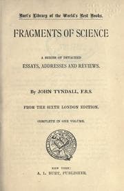 Tapa de Fragments of science