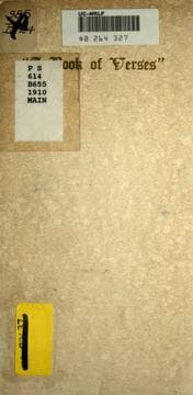Tapa de A book of verses