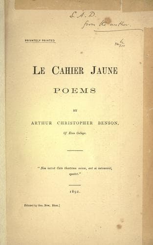 Tapa de Le cahier jaune