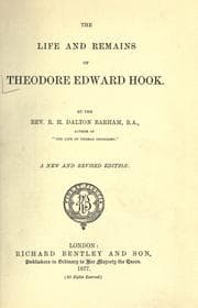 Tapa de The life and remains of Theodore Edward Hook