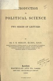Tapa de Introduction to political science