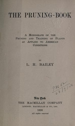 Tapa de The pruning-book