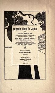 Tapa de Lafcadio Hearn in Japan