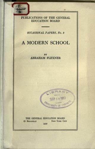 Tapa de A modern school.