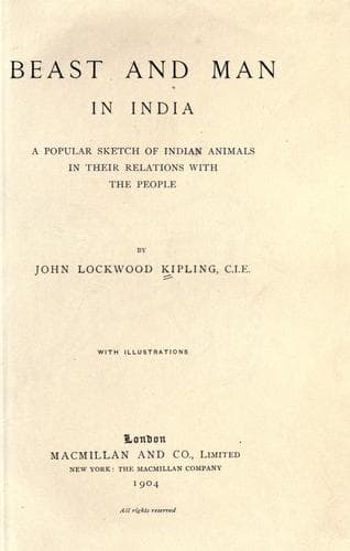 Tapa de Beast and man in India