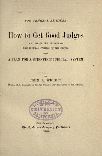 Tapa de How to get good judges