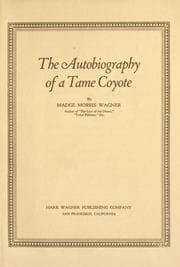 Tapa de The autobiography of a tame coyote