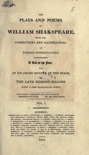 Tapa de The Plays and Poems of William Shakspeare - Prolegomena