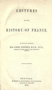 Tapa de Lectures on the history of France