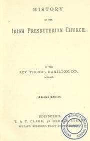 Tapa de History of the Irish Presbyterian Church