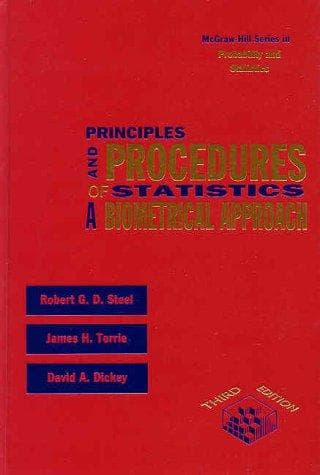 Tapa de Principles and procedures of statistics