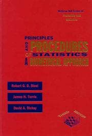 Tapa de Principles and procedures of statistics