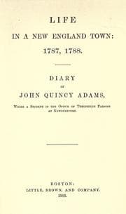 Tapa de Life in a New England town, 1787, 1977