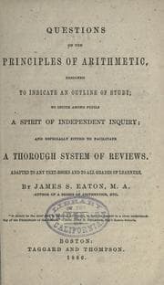 Tapa de Questions on the principles of arithmetic