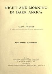 Tapa de Night and morning in dark Africa