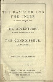 Tapa de The rambler and The idler