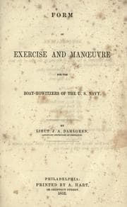 Tapa de Form of exercise and manoeuvre for the boat-howitzers of the U. S. Navy