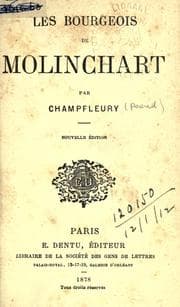 Tapa de Les bourgeois de Molinchart